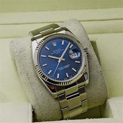 rolex 115234 blue|Rolex oyster perpetual price.